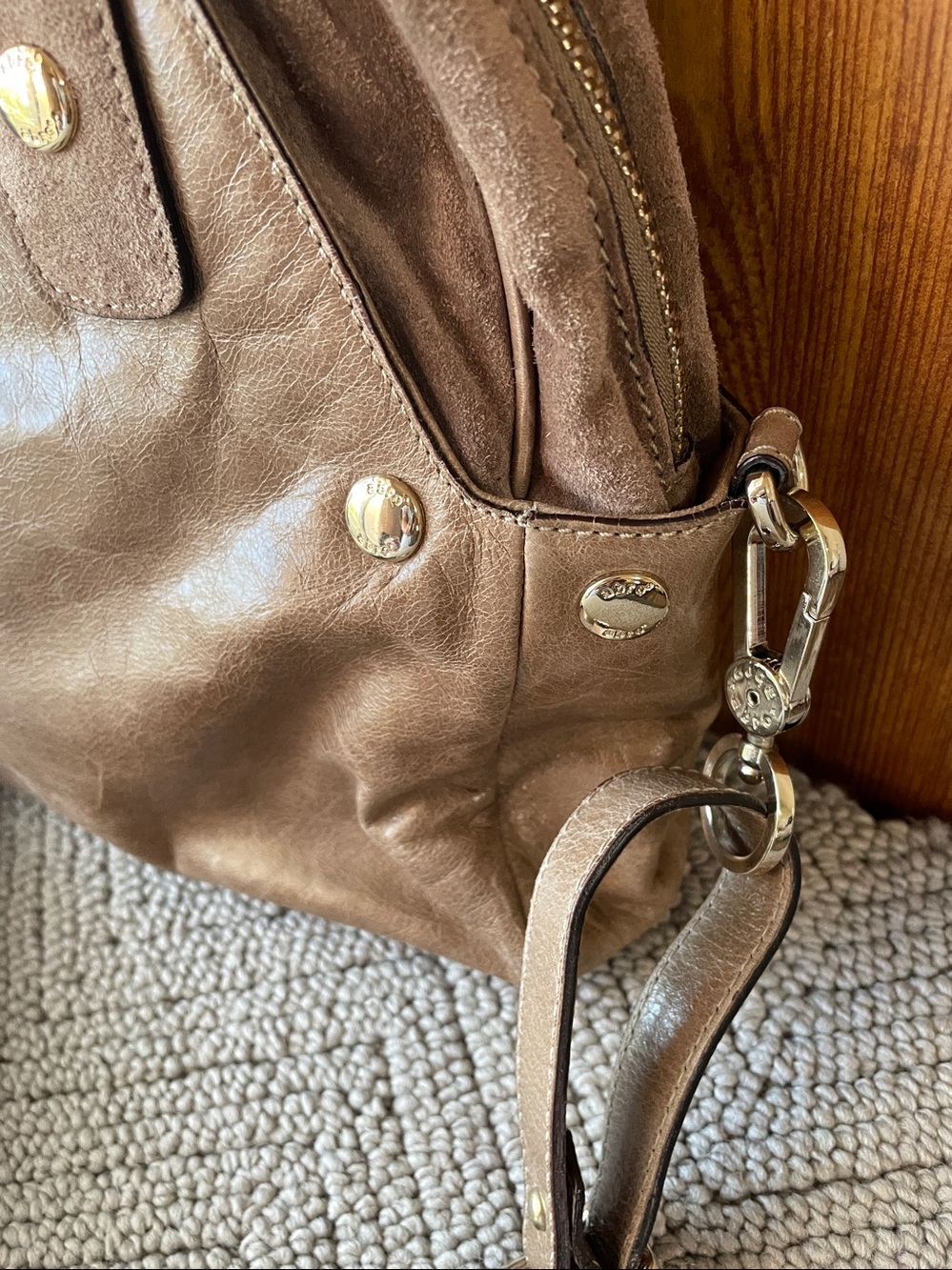 abro Genuine Leather Brown Bag - Picture 3 of 7